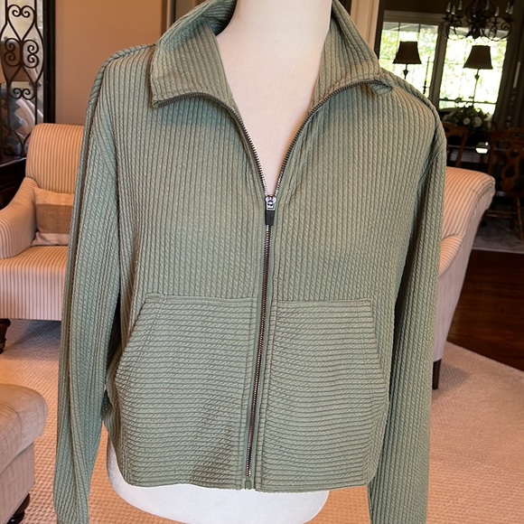 Nine West Active Green Zip Up Jacket - Picture 11 of 14
